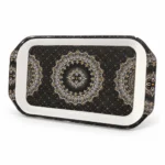 Melamine Trays (Black & Grey Design)